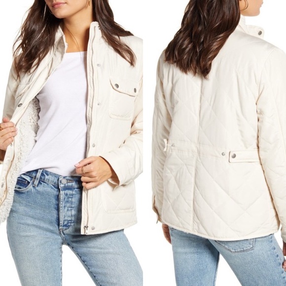 Thread & Supply Jackets & Blazers - Thread & Supply Lucid Dreams Bone Quilted Jacket